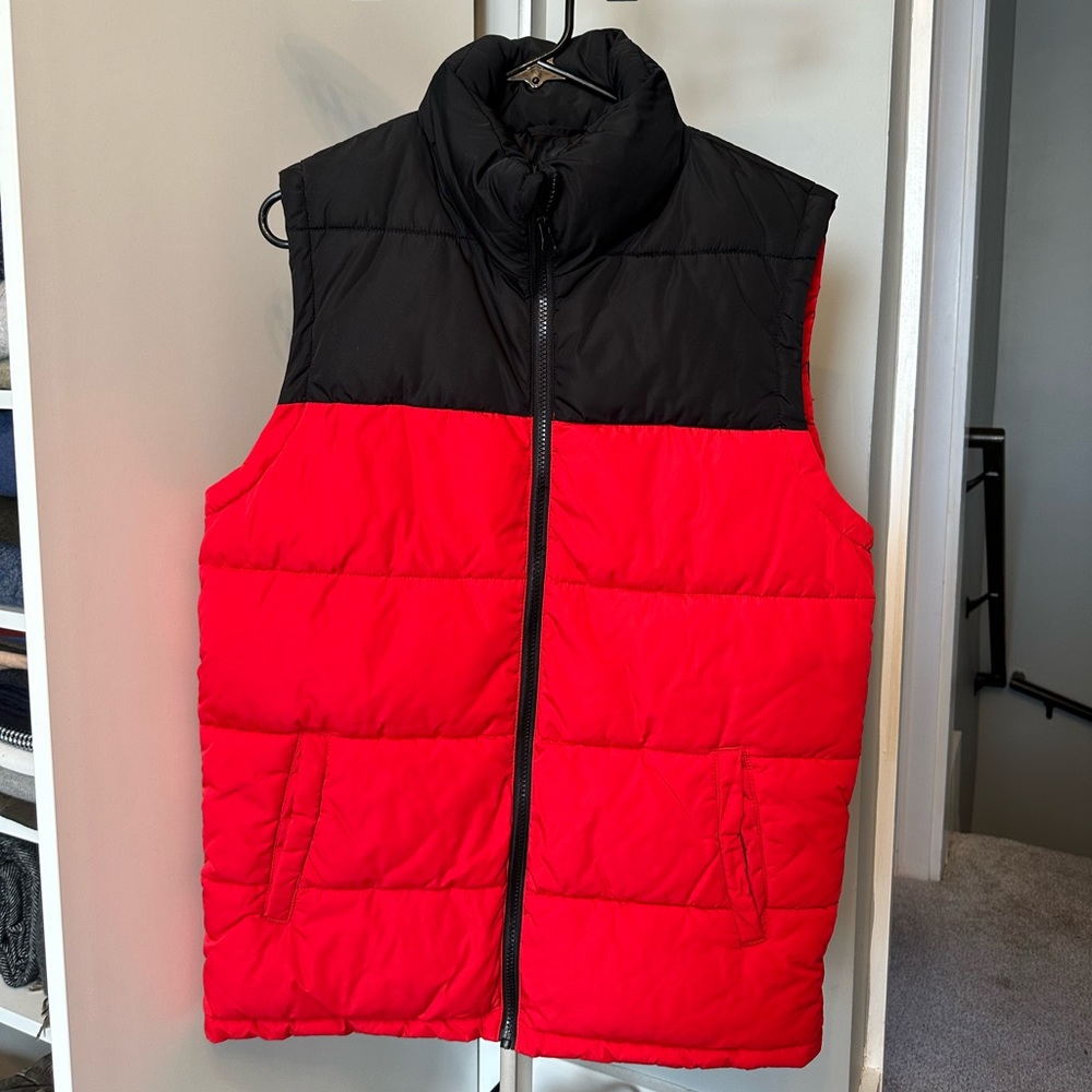 Primark vest in black & red